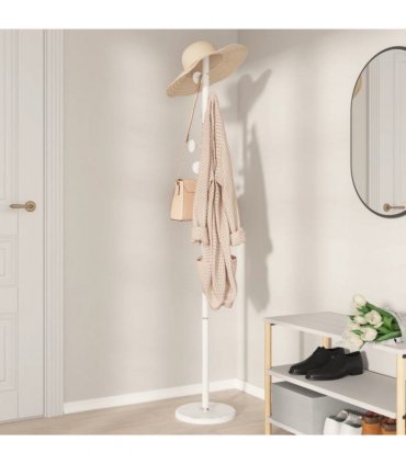 vidaXL Coat Stand White 176 cm Powder-coated Iron — V0672156520