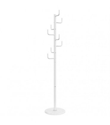 vidaXL Coat Stand White 183 cm Powder-coated Iron