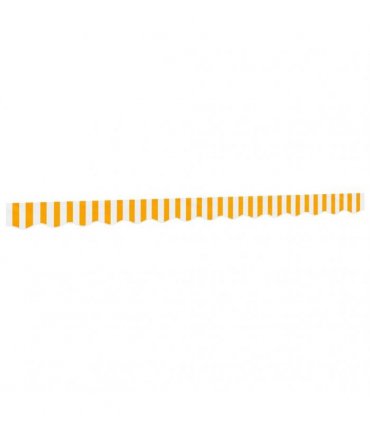 vidaXL Replacement Fabric for Awning Valance Yellow and White Stripe 3.5 m