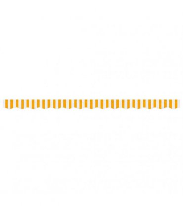 vidaXL Replacement Fabric for Awning Valance Yellow and White Stripe 3.5 m