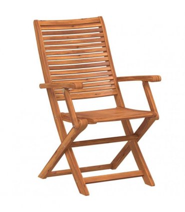 vidaXL Folding Garden Chairs 8 pcs 57x66x95 cm Solid Wood Acacia — Model: with armrest