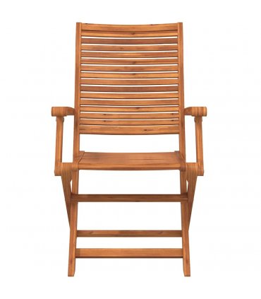 vidaXL Folding Garden Chairs 8 pcs 57x66x95 cm Solid Wood Acacia — Model: with armrest