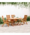vidaXL Reclining Garden Chairs 4 pcs 56x72x107 cm Solid Wood Acacia