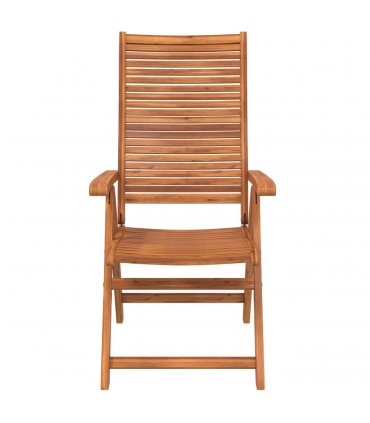 vidaXL Reclining Garden Chairs 8 pcs 56x72x107 cm Solid Wood Acacia