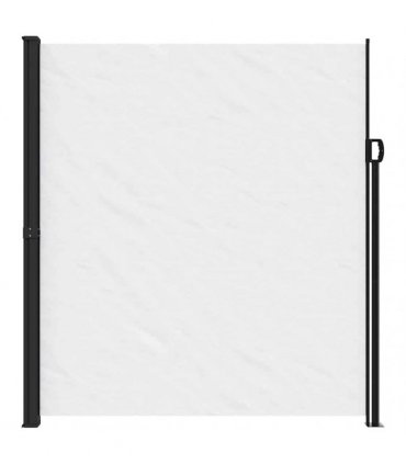 vidaXL Retractable Side Awning White 220x500 cm — Size: 220 x 500 cm