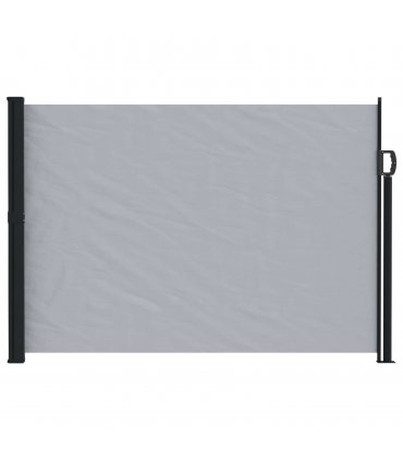 vidaXL Retractable Side Awning Grey 600 x 140 cm Polyester — Size: 140 x 600 cm