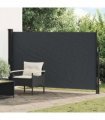 vidaXL Retractable Side Awning Black 300 x 170 cm Polyester — Size: 170 x 300 cm