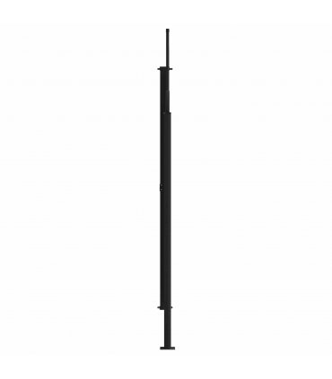 vidaXL Retractable Side Awning Grey 500 x 220 cm Polyester — Size: 220 x 500 cm