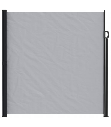vidaXL Retractable Side Awning Grey 600 x 180 cm Polyester — Size: 180 x 600 cm
