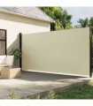 vidaXL Retractable Side Awning Cream 200x300 cm — Size: 200 x 300 cm