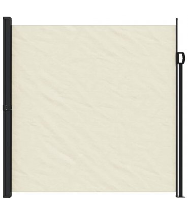 vidaXL Retractable Side Awning Cream 200x300 cm — Size: 200 x 300 cm