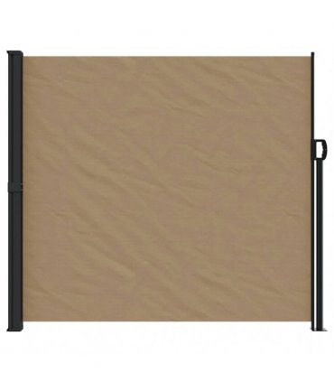 vidaXL Retractable Side Awning Taupe 180x300 cm — Size: 180 x 300 cm