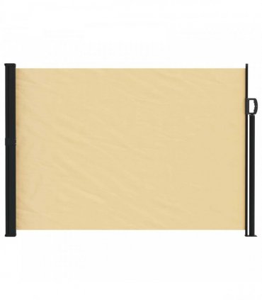 vidaXL Retractable Side Awning Sand 300 x 170 cm Polyester — Size: 170 x 300 cm