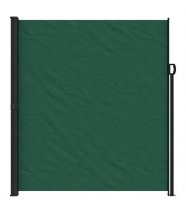 vidaXL Retractable Side Awning Dark Green 220x300 cm — Size: 220 x 300 cm