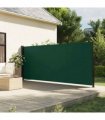vidaXL Retractable Side Awning Dark Green 180x500 cm — Size: 180 x 500 cm