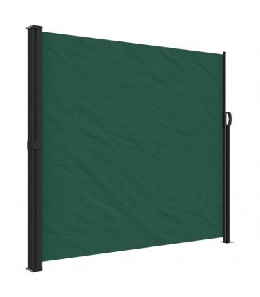 vidaXL Retractable Side Awning Dark Green 180x500 cm — Size: 180 x 500 cm