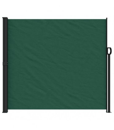 vidaXL Retractable Side Awning Dark Green 180x500 cm — Size: 180 x 500 cm