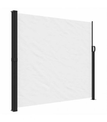 vidaXL Retractable Side Awning White 180x500 cm — Size: 180 x 500 cm