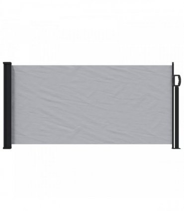 vidaXL Retractable Side Awning Grey 300 x 100 cm Polyester — Size: 100 x 300 cm