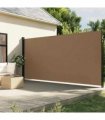 vidaXL Retractable Side Awning Taupe 200x500 cm — Size: 200 x 500 cm