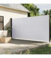 vidaXL Retractable Side Awning White 200x500 cm — Size: 200 x 500 cm