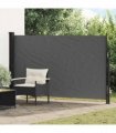 vidaXL Retractable Side Awning Anthracite 300 x 170 cm Polyester — Size: 170 x 300 cm