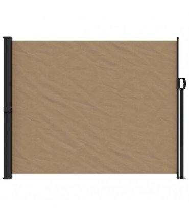 vidaXL Retractable Side Awning Taupe 160x500 cm — Size: 160 x 500 cm