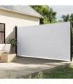 vidaXL Retractable Side Awning White 220x300 cm — Size: 220 x 300 cm