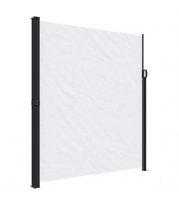vidaXL Retractable Side Awning White 220x300 cm — Size: 220 x 300 cm