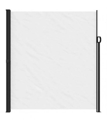 vidaXL Retractable Side Awning White 220x300 cm — Size: 220 x 300 cm