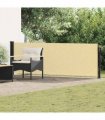 vidaXL Retractable Side Awning Sand 500 x 100 cm Polyester — Size: 100 x 500 cm