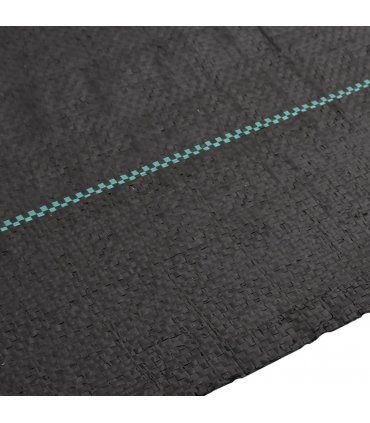 vidaXL Weed Membrane Black 4x25 m PP — Size: 4 x 25 m (100 g/m²)
