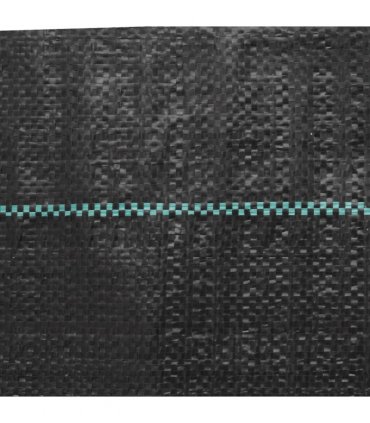 vidaXL Weed Membrane Black 4x25 m PP — Size: 4 x 25 m (100 g/m²)