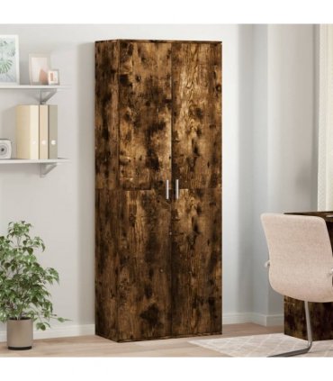 vidaXL Highboard Smoked Oak 70x35x180 cm Engineered Wood