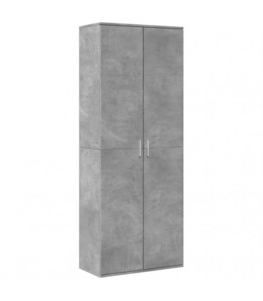 vidaXL Highboard Concrete Grey 70x35x180 cm Engineered Wood — V0672156654