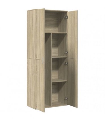 vidaXL Highboard Sonoma Oak 70x35x180 cm Engineered Wood — V0672156658