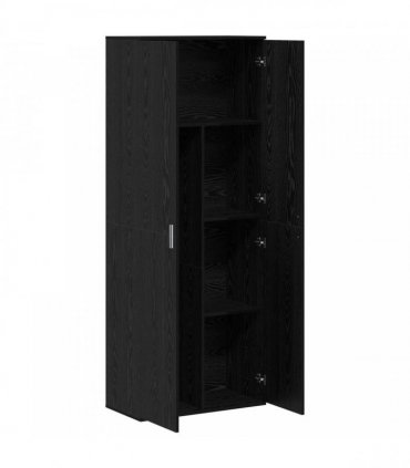 vidaXL Highboard Black Oak 70 x 33.5 x 180 cm Engineered Wood