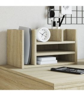 vidaXL Desk Organiser Sonoma Oak 44.5x24x25 cm Engineered wood