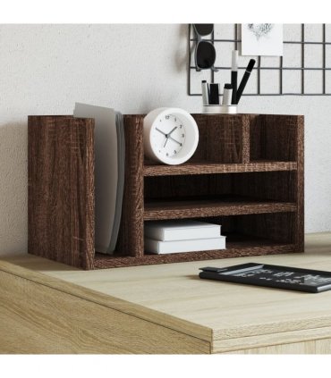 vidaXL Desk Organiser Brown Oak 44.5x24x25 cm Engineered wood