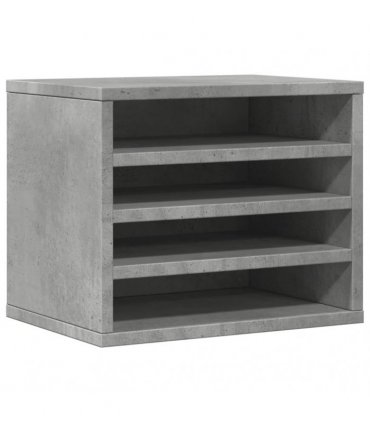 vidaXL Desk Organiser Concrete Grey 36x26x29.5 cm Engineered wood