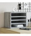 vidaXL Desk Organiser Grey Sonoma 36x26x29.5 cm Engineered wood