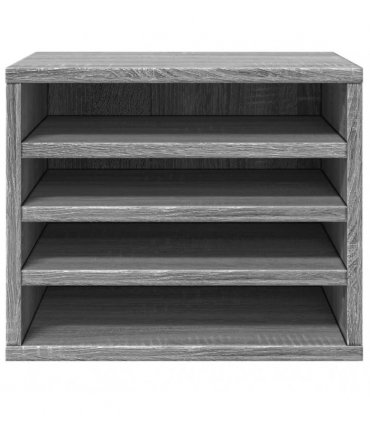 vidaXL Desk Organiser Grey Sonoma 36x26x29.5 cm Engineered wood