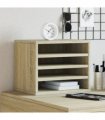 vidaXL Desk Organiser Sonoma Oak 36x26x29.5 cm Engineered wood