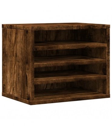 vidaXL Desk Organiser Smoked Oak 36x26x29.5 cm Engineered wood