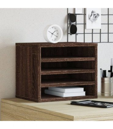 vidaXL Desk Organiser Brown Oak 36x26x29.5 cm Engineered wood