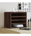 vidaXL Desk Organiser Brown Oak 36x26x29.5 cm Engineered wood
