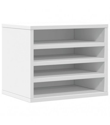 vidaXL Desk Organiser White 36x26x29.5 cm Engineered wood