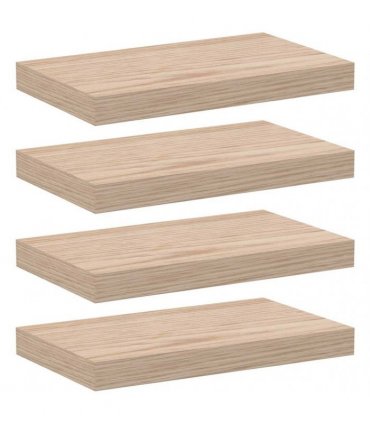 vidaXL Floating Shelves 4 pcs 40x23.5x4 cm Engineered Wood — Size: 40 x 23.5 x 4 cm