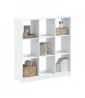 vidaXL Bookcase White 102x32x108 cm Engineered Wood — Size: 102 x 32 x 108 cm