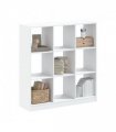 vidaXL Bookcase White 102x32x108 cm Engineered Wood — Size: 102 x 32 x 108 cm